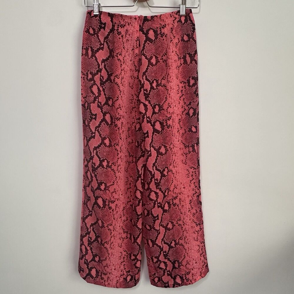 Superdown Pink Python Print Crop Pants S Trendy T… - image 7